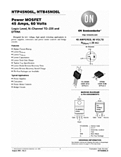DataSheet NTP45N06L pdf